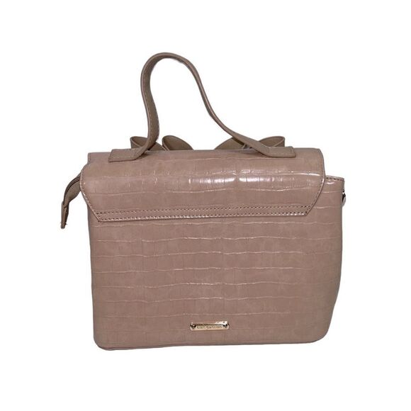 Like Dreams Blush Pink Crossbody Purse Removable Strap Big Bow Pockets Organize - Picture 6 of 14